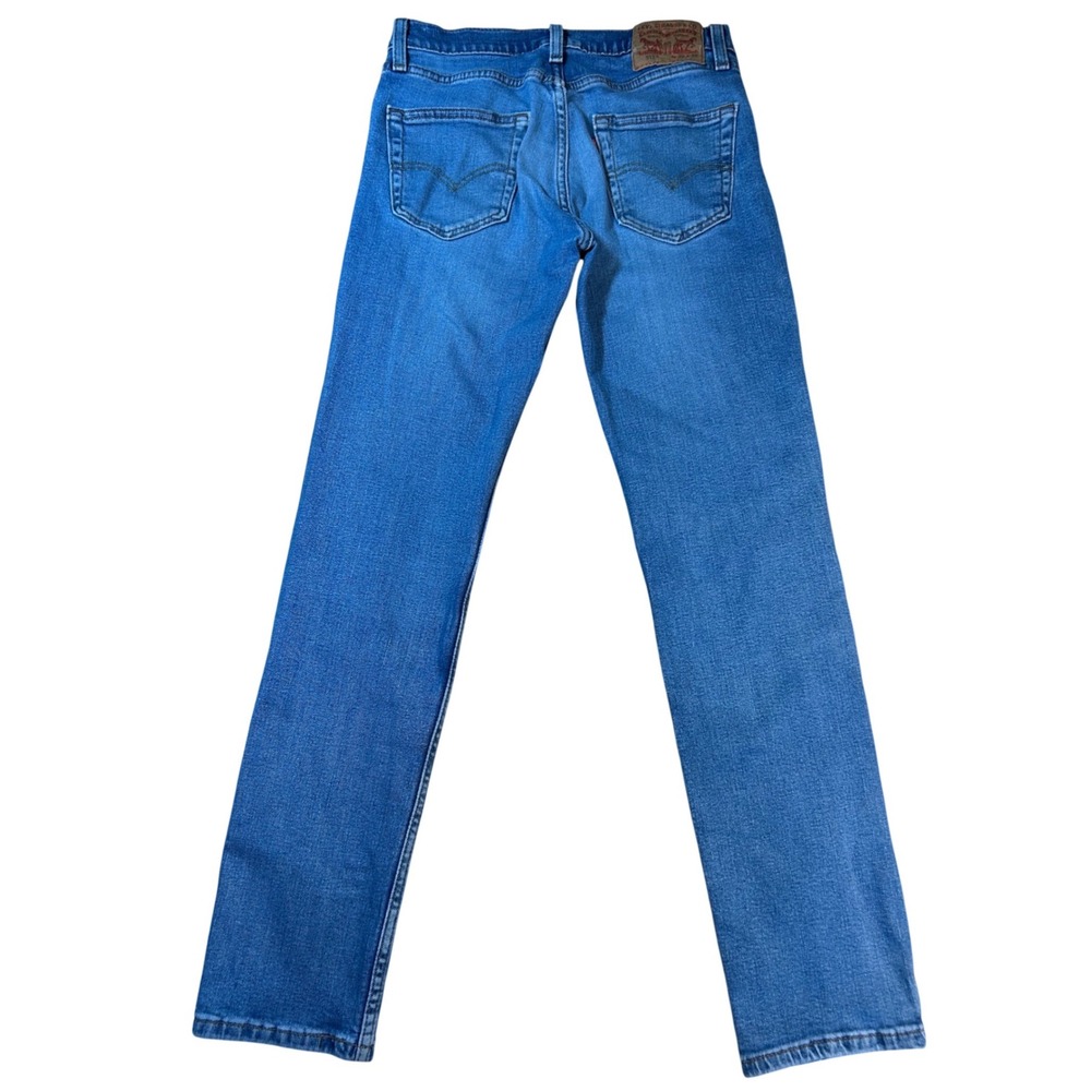 Levi Strauss 511 Mens Jeans Blue Medium Wash Slim Fit W29 L32 (Now 29x31) - Picture 3 of 8